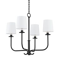 Bodhi 4-Light Chandelier in Forged Iron
