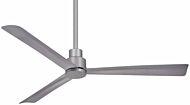 Minka Aire Simple 44 Inch Indoor/Outdoor Ceiling Fan in Silver