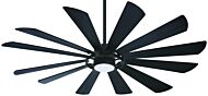 Minka Aire Contemporary 65 Inch Indoor/Outdoor Ceiling Fan in Textured Coal