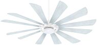 Minka Aire Contemporary 65 Inch Indoor/Outdoor Ceiling Fan in Textured White