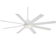 Minka Aire Slipstream LED 65 Inch Indoor/Outdoor Ceiling Fan in Flat White