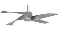Minka Aire Artemis IV 64 Inch LED Ceiling Fan in Brushed Nickel with Silver