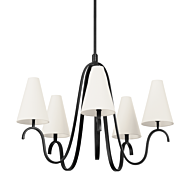 Melor 5-Light Chandelier in Forged Iron