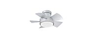 Modern Forms Vox Flush Mount Outdoor 1 Light LED 26 Inch Ceiling Fan in Titanium Silver