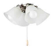 Maxim Basic Max 4 Light Ceiling Fan Light Kit in Satin Nickel