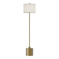 Issa 1-Light Floor Lamp in Brushed Gold