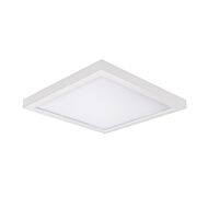 Square 1-Light LED Flush Mount Ceiling Light in White