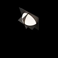 Echelon 1-Light LED Flush Mount Ceiling Light in Black