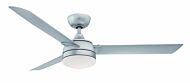Fanimation Xeno Wet 56 Inch LED Indoor/Outdoor Ceiling Fan in Silver with Opal Frosted Glass