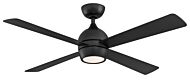 Fanimation Kwad 52 Inch LED Indoor Ceiling Fan in Black with Opal Frosted Glass