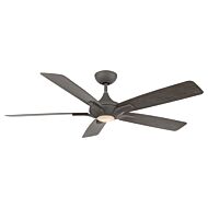 Mykonos 5 1-Light 60" Ceiling Fan in Graphite with Weathered Wood