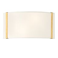 Fulton 2-Light Wall Mount in Antique Gold
