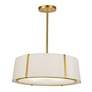 Crystorama Fulton 6 Light Ceiling Light in Antique Gold