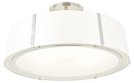Crystorama Fulton 6 Light Ceiling Light in Polished Nickel