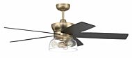 Craftmade Gibson 3-Light Ceiling Fan with Blades Included in Satin Brass