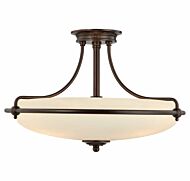 Quoizel Griffin 21 Inch Ceiling Light in Palladian Bronze