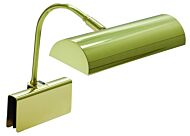 Grand Piano 1-Light Piano Lamp in Polished Brass
