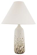 Scatchard 1-Light Table Lamp in Decorated White Gloss