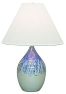 Scatchard 1-Light Table Lamp in Decorated Gray