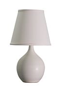Scatchard 1-Light Table Lamp in White Matte