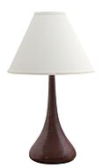 Scatchard 1-Light Table Lamp in Iron Red