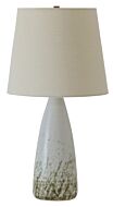 Scatchard 1-Light Table Lamp in Decorated White