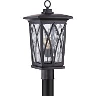 Quoizel Grover 11 Inch Outdoor Post Light in Mystic Black
