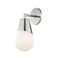 Mitzi Cora 12 Inch Wall Sconce in Polished Nickel