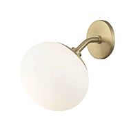 Mitzi Estee 10 Inch Wall Sconce in Aged Brass