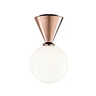Mitzi Piper Ceiling Light in Polished Copper and Black