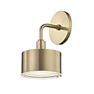 Mitzi Nora 10 Inch Wall Sconce in Aged Brass