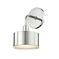 Mitzi Nora 10 Inch Wall Sconce in Polished Nickel