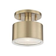 Mitzi Nora Ceiling Light in Aged Brass