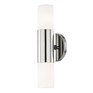 Mitzi Lola 2 Light 13 Inch Wall Sconce in Polished Nickel