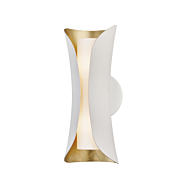 Mitzi Josie Wall Sconce in White and Gold Leaf