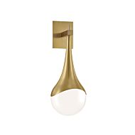 Mitzi Ariana 18 Inch Wall Sconce in Aged Brass
