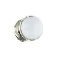 Amy 1-Light Bathroom Vanity Light Sconce in Polished Nickel