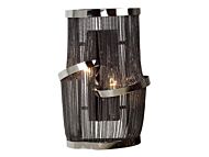Mullholand Dr. 2-Light Wall Sconce in Black Chrome Jewelry Chain