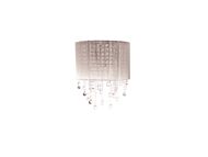Beverly Dr 2-Light Wall Sconce in Silver Silk String