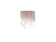 Beverly Dr 2-Light Wall Sconce in Taupe Silk String