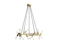 Manhattan Ave 4-Light Wall Sconce in Brushed Brass