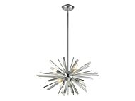 Palisades Ave 6-Light Chandelier in Chrome With Clear Glass