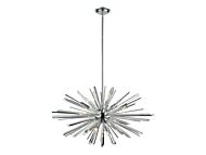 Palisades Ave 8-Light Chandelier in Chrome With Clear Glass