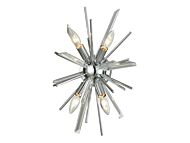 Palisades Ave 4-Light Wall Sconce in Chrome With Clear Glass