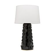 Mitzi Naomi 27 Inch Table Lamp in Black and Gold Leaf