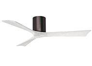 Irene 6-Speed DC 52" Ceiling Fan in Brushed Bronze with Matte White blades