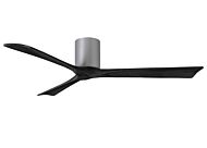 Irene 6-Speed DC 60" Ceiling Fan in Brushed Nickel with Matte Black blades