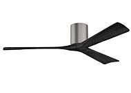 Irene 6-Speed DC 60" Ceiling Fan in Brushed Pewter with Matte Black blades