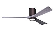 Irene 6-Speed DC 60" Ceiling Fan w/ Integrated Light Kit in Brushed Bronze with Barnwood Tone blades