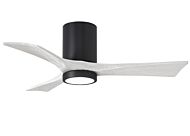 Irene 6-Speed DC 42" Ceiling Fan w/ Integrated Light Kit in Matte Black with Matte White blades